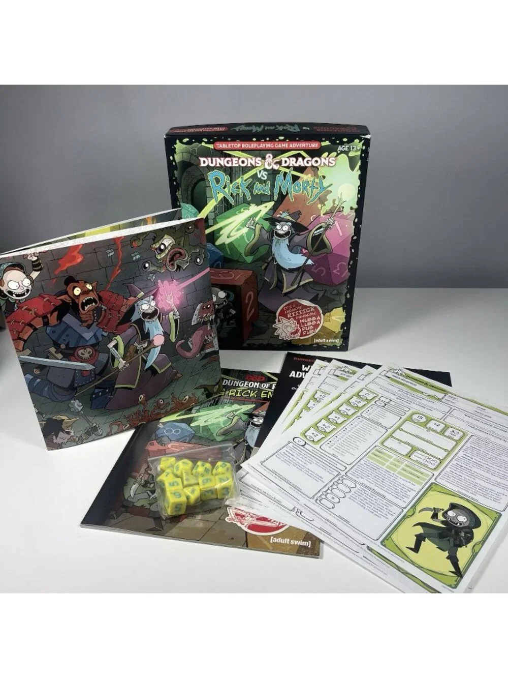 Dungeons & Dragons vs Rick & Morty Tabletop Roleplaying Game Adventure Complete